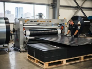 working using VersaFrame metal fabrication machine